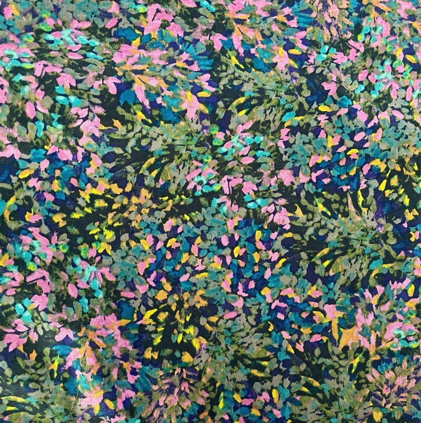 SPORTSCRAFT Coloured Floral 3/4 Sleeve Top Size M 12 Mercerised Stretch Cotton