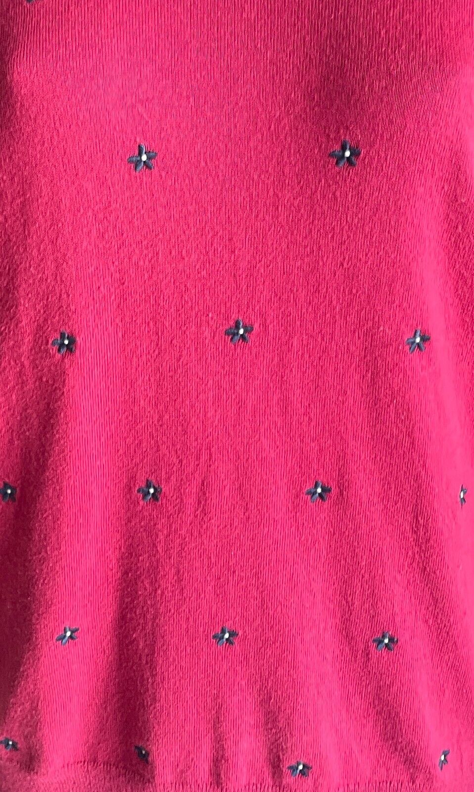 SPORTSCRAFT Pink Sweater Jumper Long Sleeves Size S 10 12 Embroidered Flowers