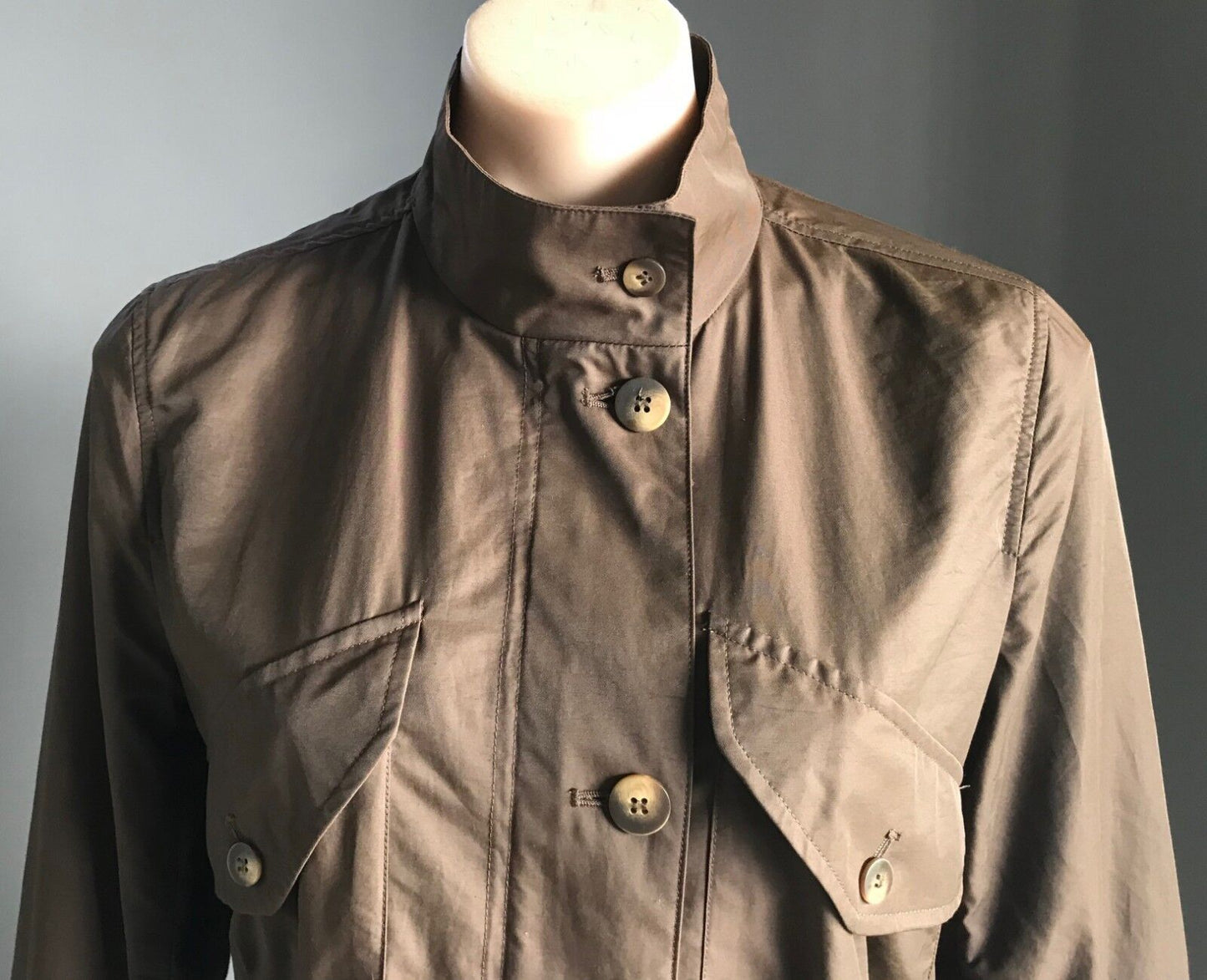 SPORTSCRAFT Coat Anorak Brown Long Sleeve Utility  Ladies Size 8 10
