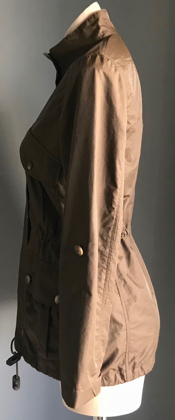 SPORTSCRAFT Coat Anorak Brown Long Sleeve Utility  Ladies Size 8 10