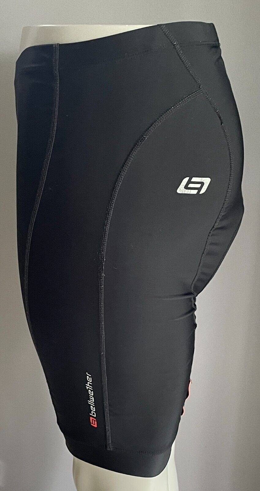 Mens BELLWETHER Cycling Shorts Criterium Black Size XL Elastic Waist Padded Seat