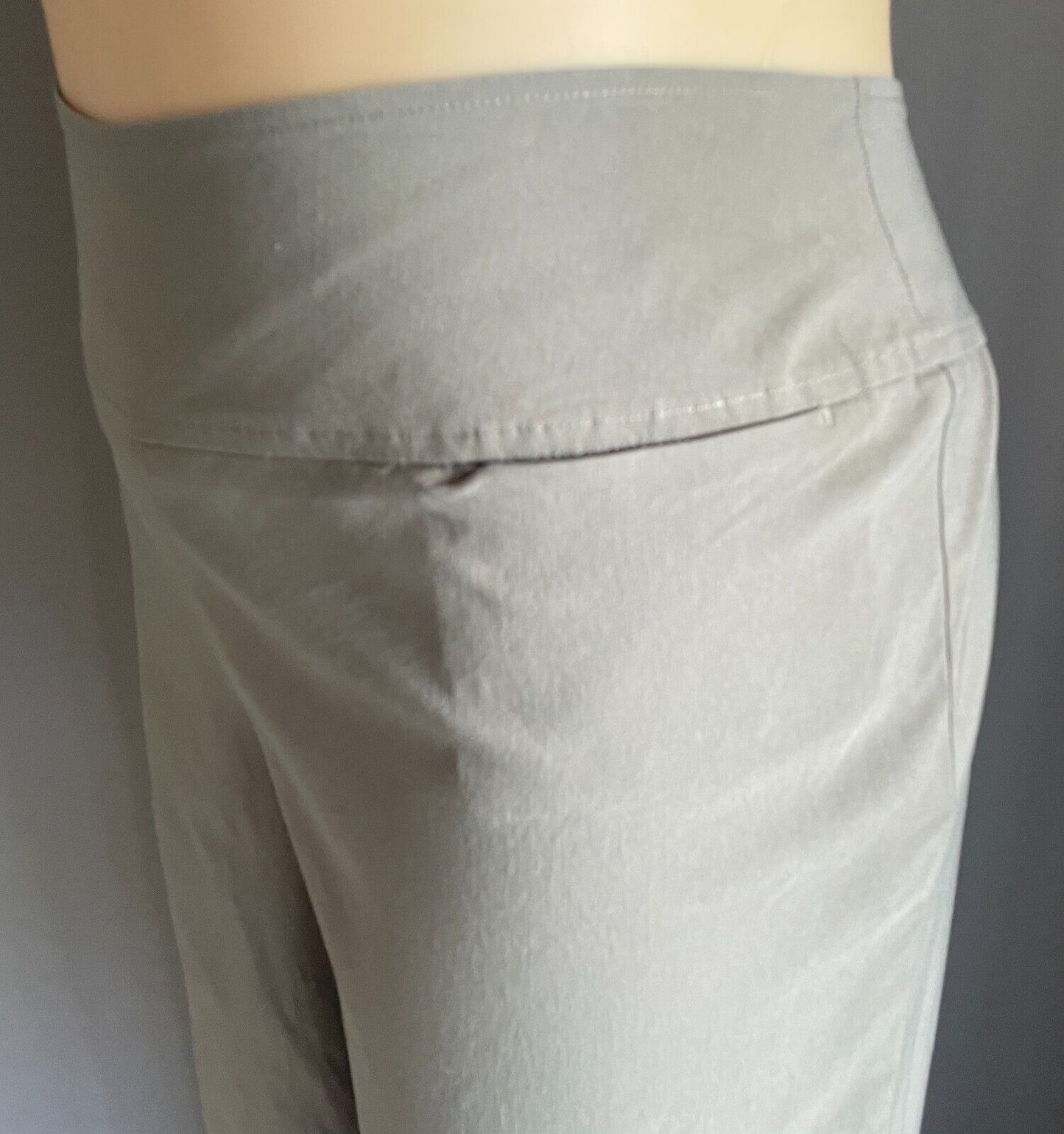 ANDIAMO Taupe "Nat" Stretch Ponte Skinny Leg Pants Bengaline Feel Size 18
