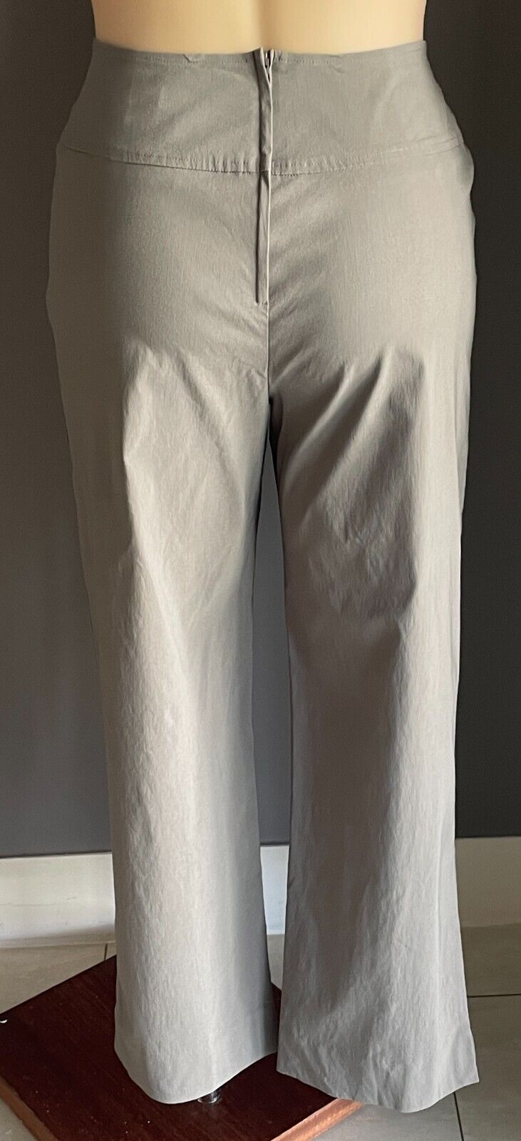 ANDIAMO Taupe "Nat" Stretch Ponte Skinny Leg Pants Bengaline Feel Size 18