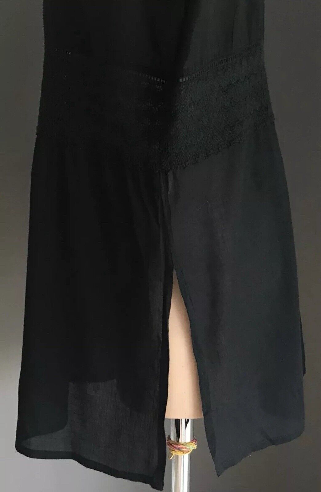 JENDI Top Black Lightweight Cotton Sleeveless V-neck Plus Size XL 18 NEW