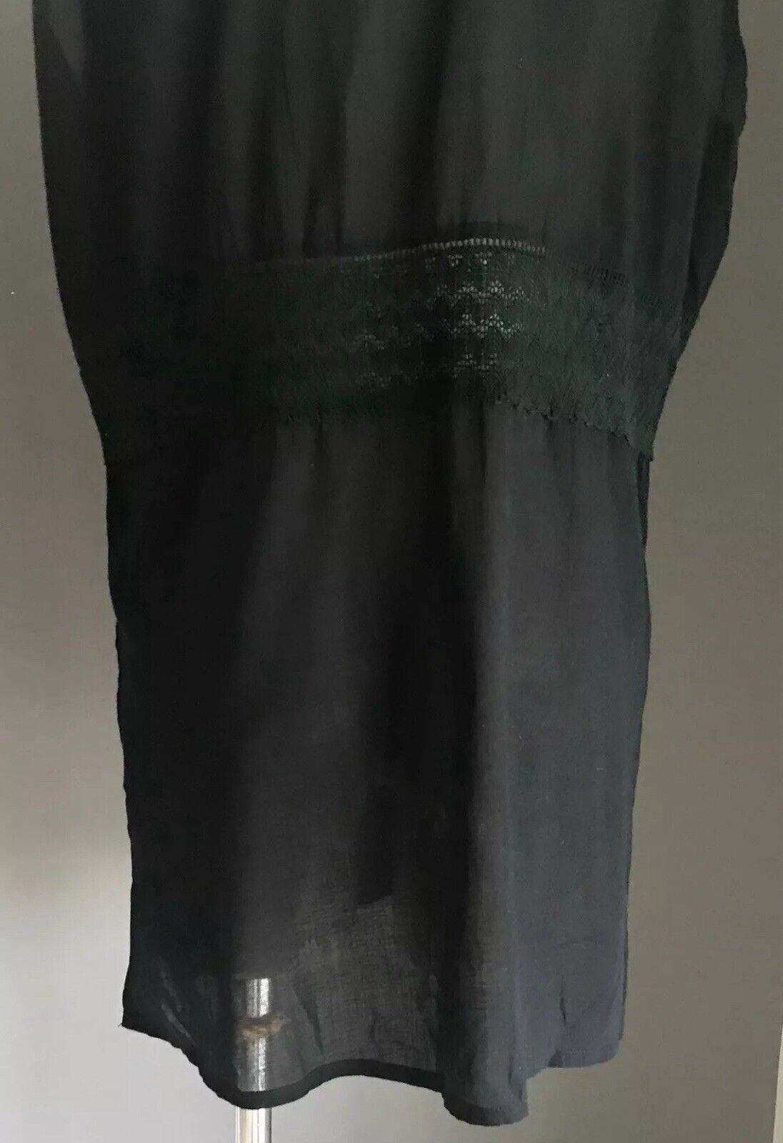 JENDI Top Black Lightweight Cotton Sleeveless V-neck Plus Size XL 18 NEW