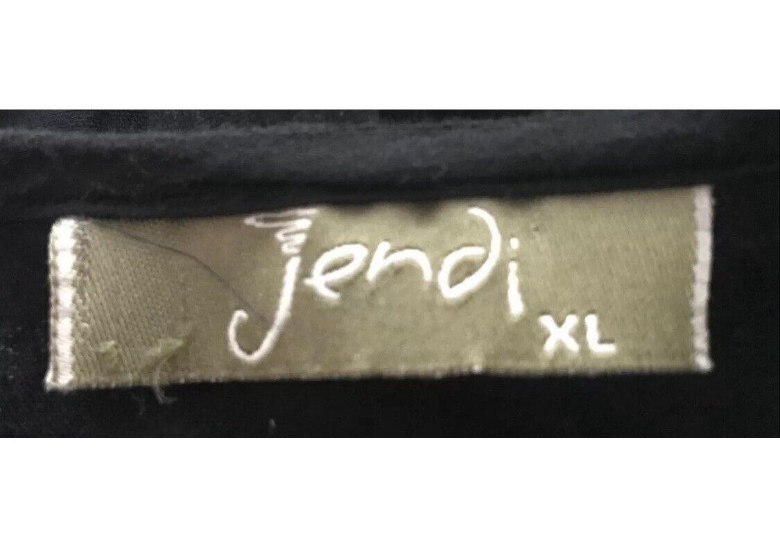 JENDI Top Black Lightweight Cotton Sleeveless V-neck Plus Size XL 18 NEW