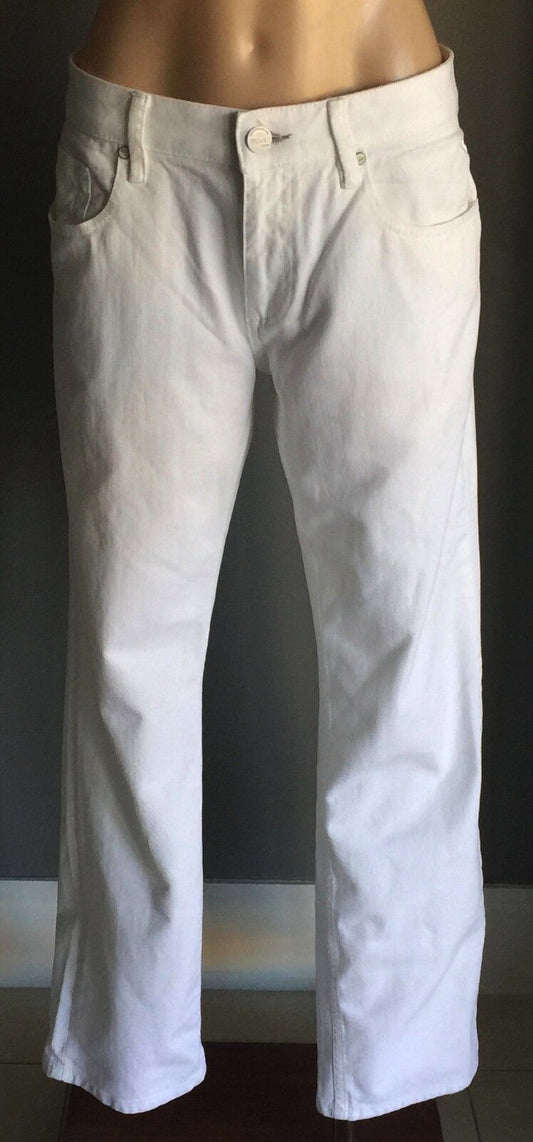 MEXX METROPOLITAN White Denim Slim Fit Size 33 AU 12  Jeans NEW
