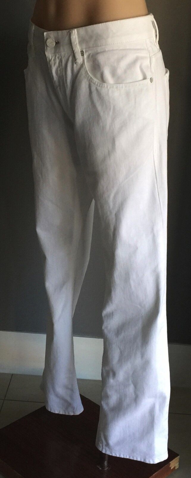 MEXX METROPOLITAN White Denim Slim Fit Size 33 AU 12  Jeans NEW