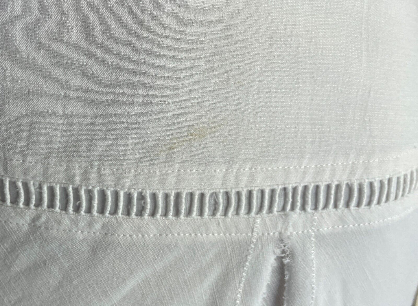COUNTRY ROAD Skirt A-Line Linen Blend Midi Size 12 Lace Up Side Vintage