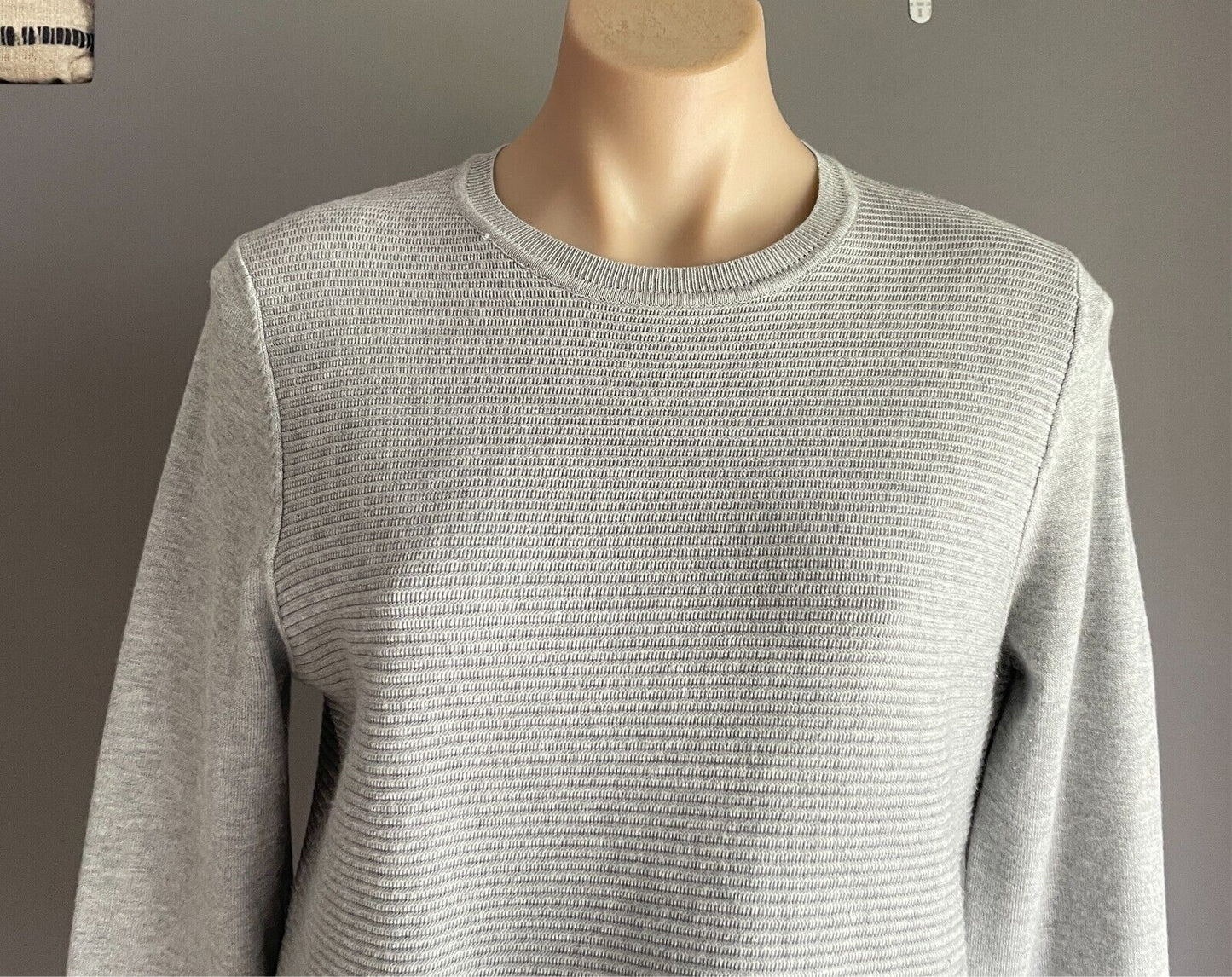 DREAM HOUSE Grey Marl Knit Sweater Jumper  Twofer Long Sleeves Size 10