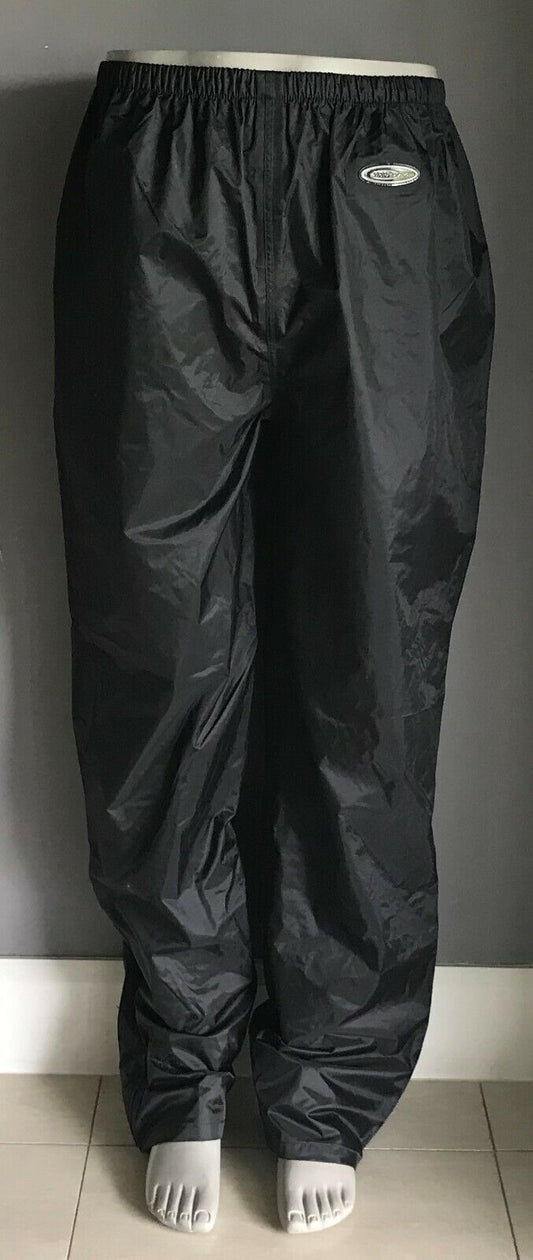 MOTODRY Pants Black Waterproof Rain Moto Motorcycle Riders Mens Size XL NEW
