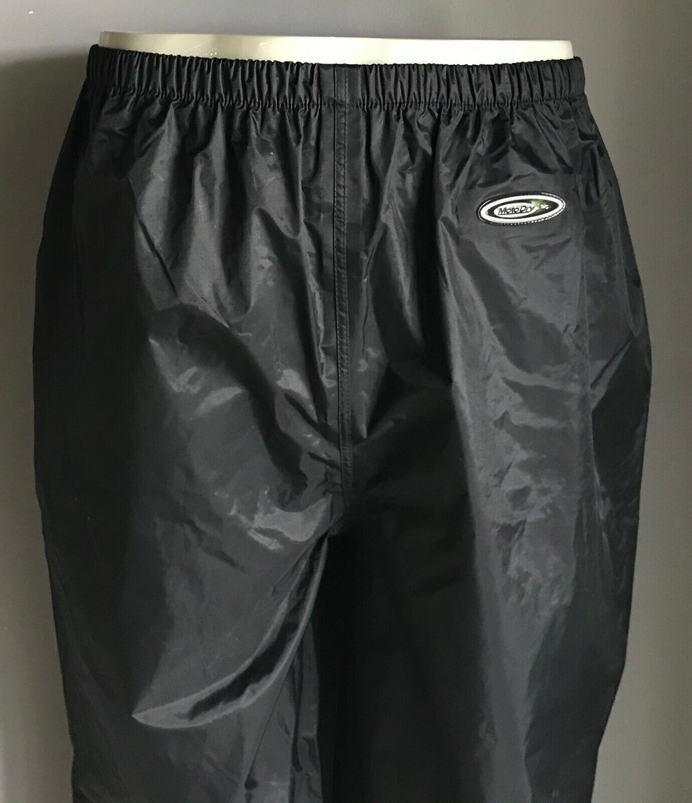 MOTODRY Pants Black Waterproof Rain Moto Motorcycle Riders Mens Size XL NEW