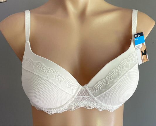 ANKO Off White Push Up Bra Size 12B Extra Padding Underwire Adjustable Straps