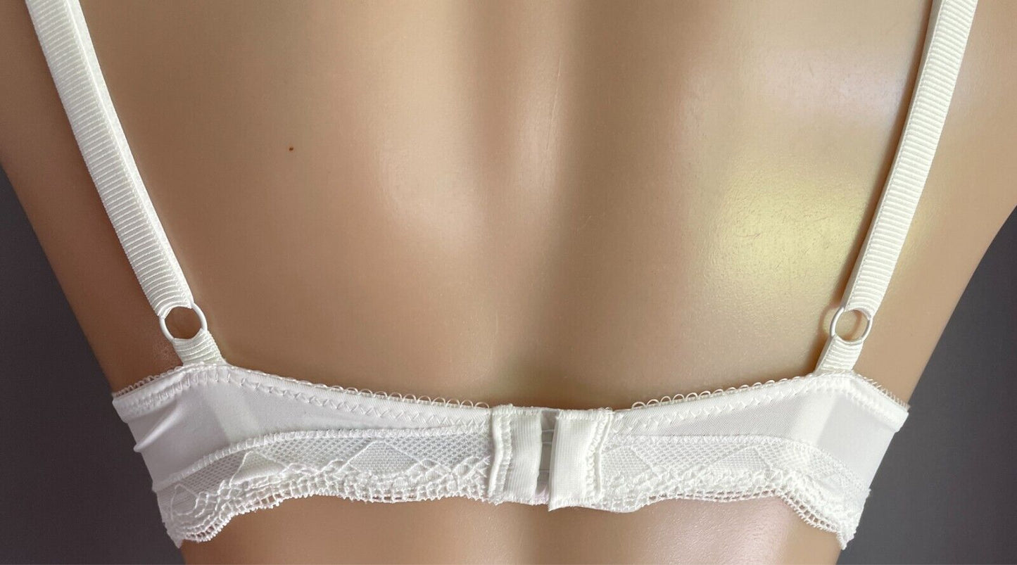 ANKO Off White Push Up Bra Size 12B Extra Padding Underwire Adjustable Straps