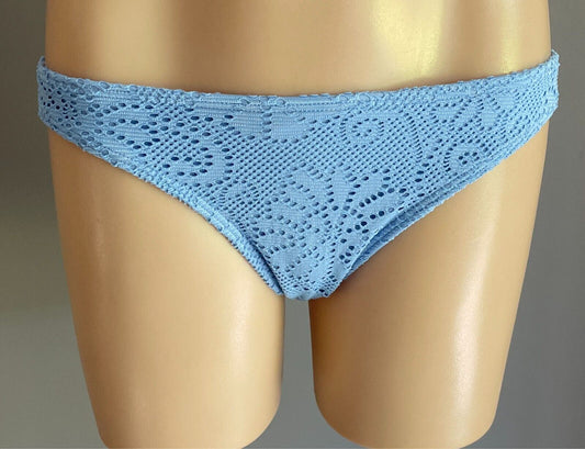 O"NEILL Light Blue Lace Bikini Bottoms ONLY Size 12 Hipster Style ONEILL