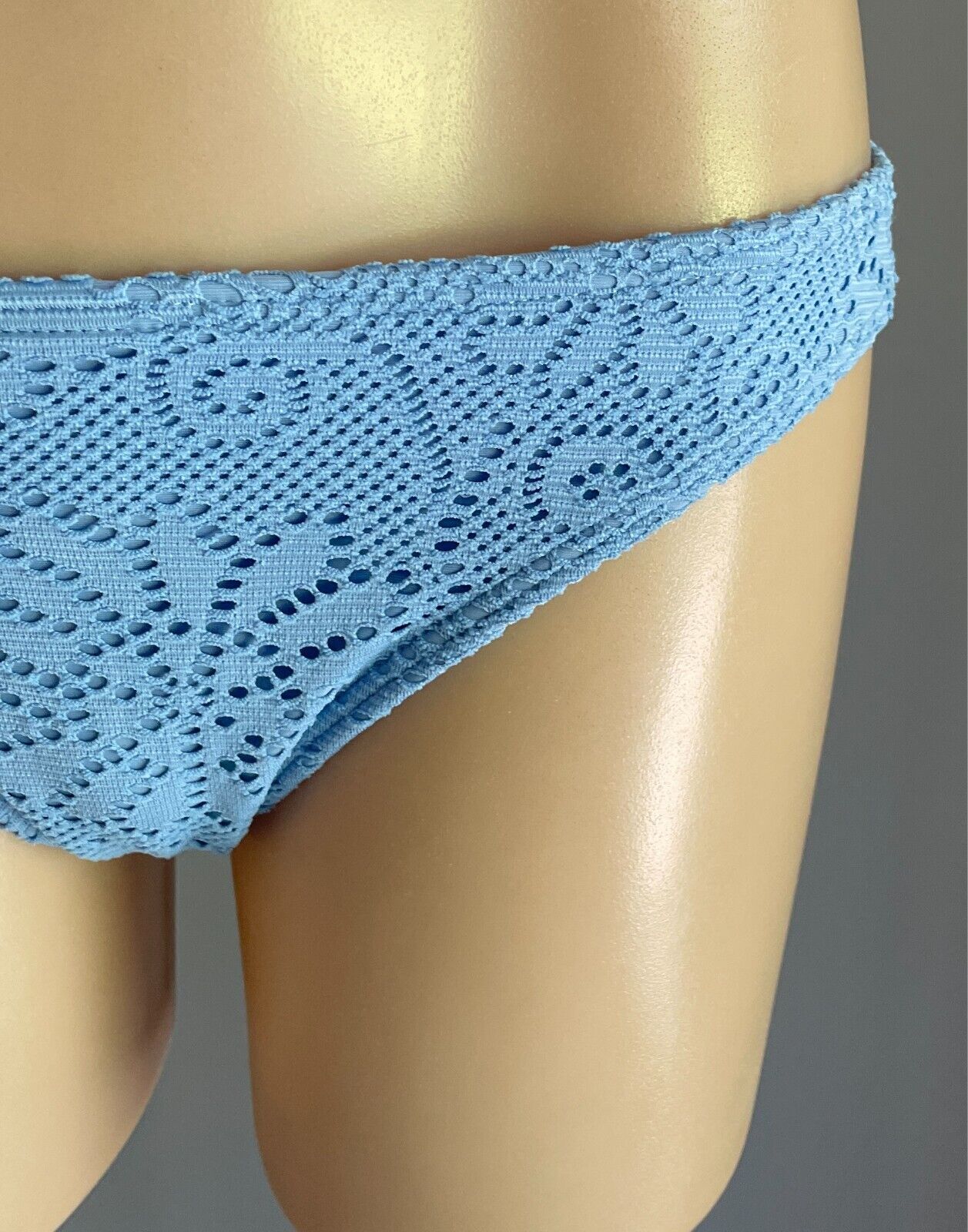 O"NEILL Light Blue Lace Bikini Bottoms ONLY Size 12 Hipster Style ONEILL