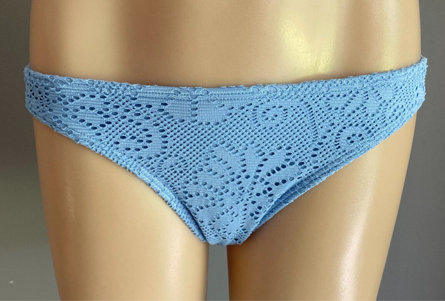 O"NEILL Light Blue Lace Bikini Bottoms ONLY Size 12 Hipster Style ONEILL