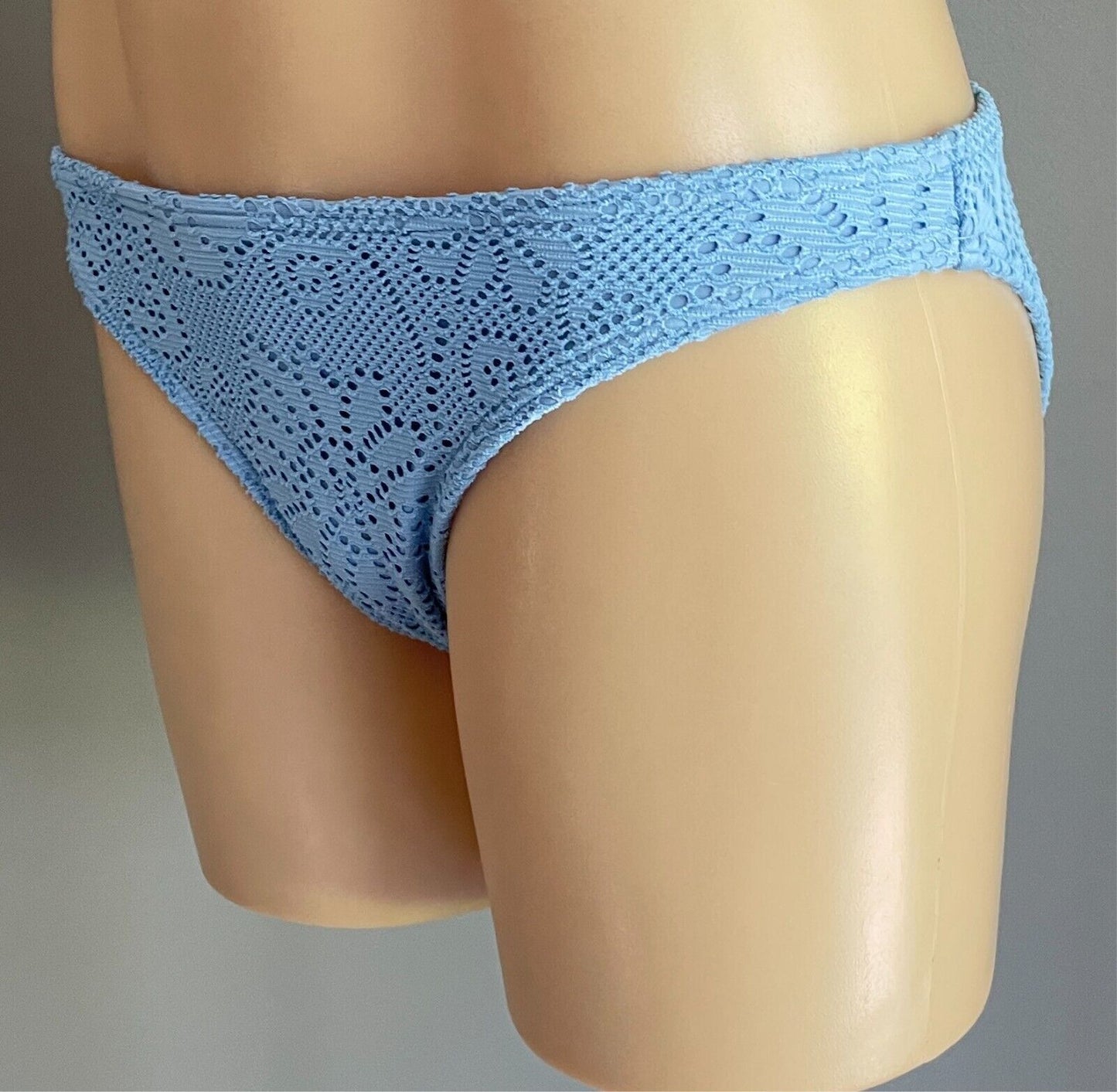 O"NEILL Light Blue Lace Bikini Bottoms ONLY Size 12 Hipster Style ONEILL