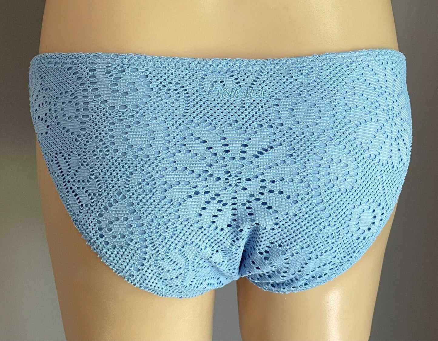 O"NEILL Light Blue Lace Bikini Bottoms ONLY Size 12 Hipster Style ONEILL