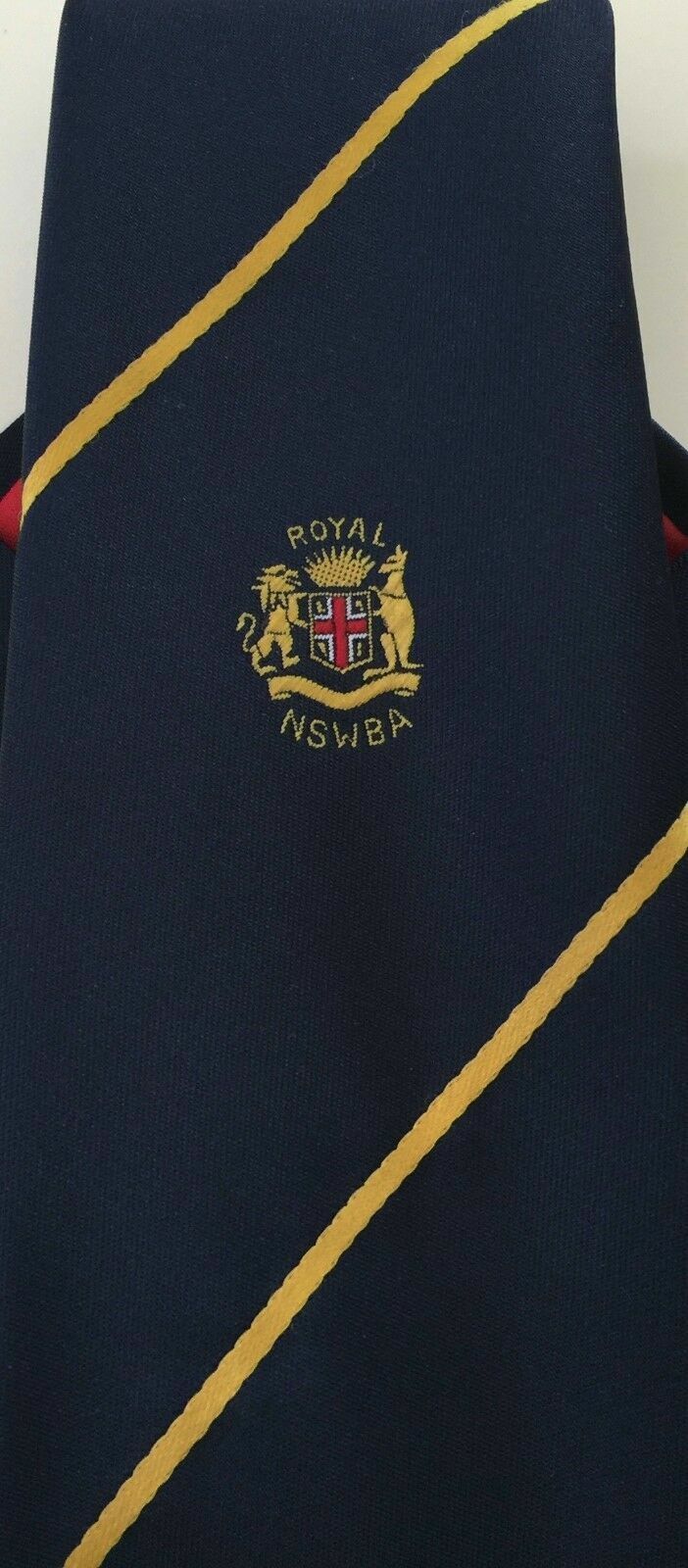 Mens Neck Tie NSW Bowling Association (NSWBA) Classic Width Australia Vintage