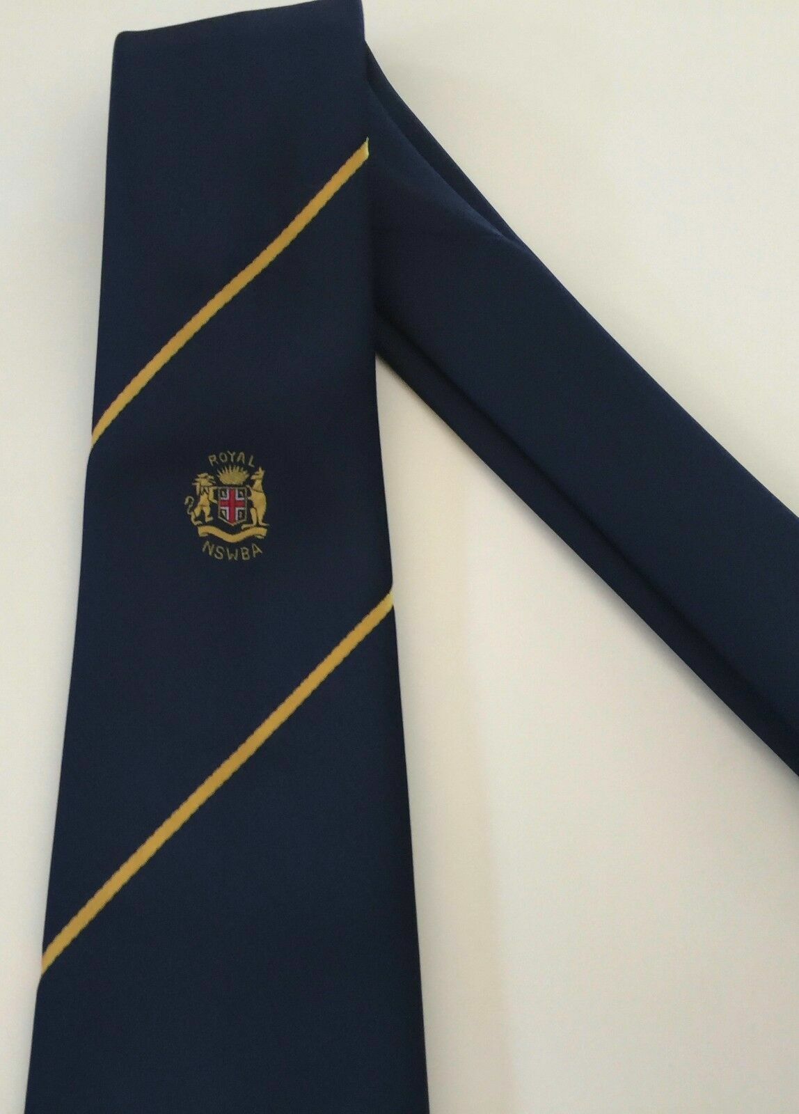 Mens Neck Tie NSW Bowling Association (NSWBA) Classic Width Australia Vintage
