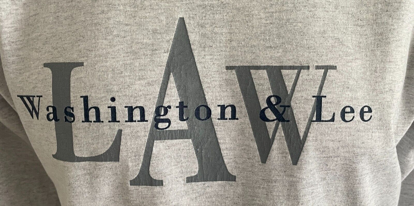 Vintage Sweatshirt JANSPORT Washington & Law University Grey Marl  L Chest 116cm