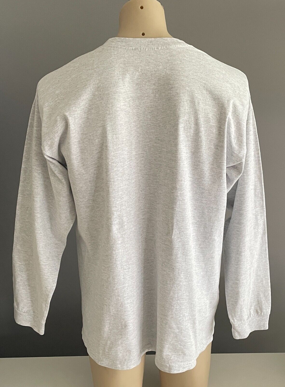 Vintage Sweatshirt JANSPORT Washington & Law University Grey Marl  L Chest 116cm
