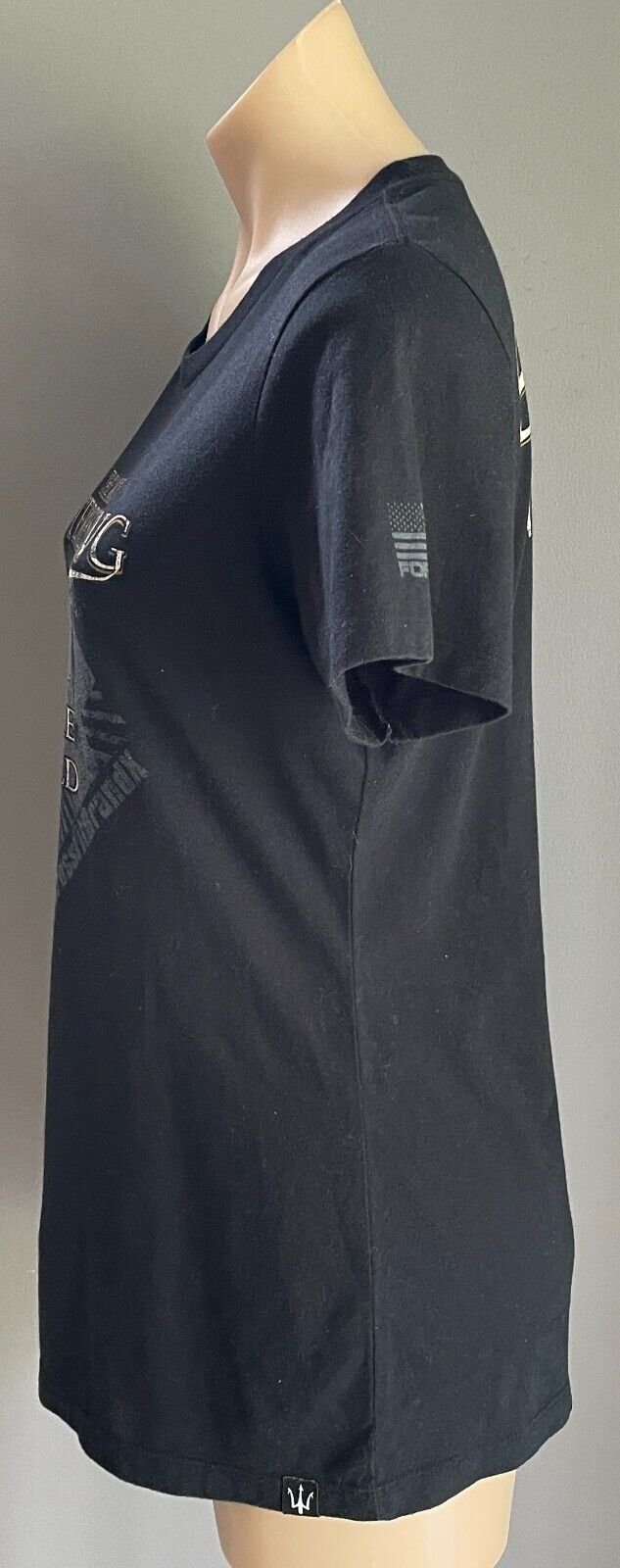 CROSS FIT BRAND X T-Shirt Short Sleeve Black Stay Fit Front & Back Top Sz XL 12