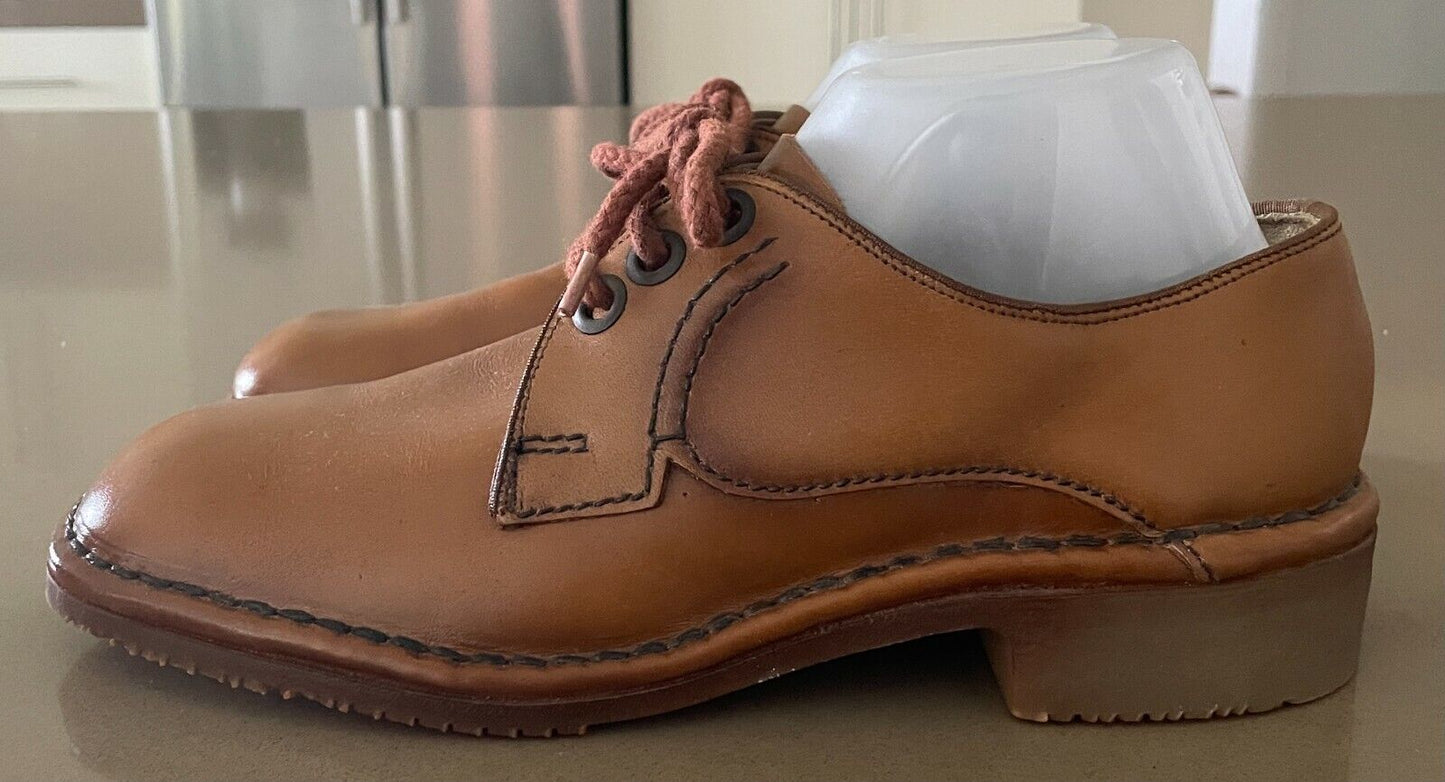 New Vintage HUSH PUPPIES Dress Shoes Lace Up Light Tan Leather Mens Size 6.5E