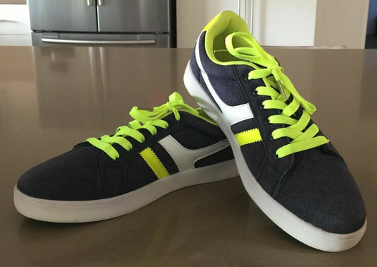 New Mens JADDA Sneakers Lace Up Casual Grey Green White Sports Shoes Size 10.5
