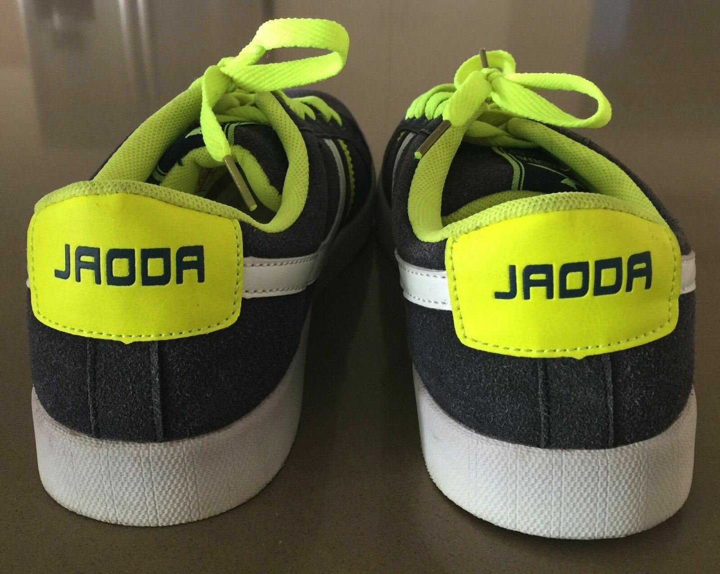 New Mens JADDA Sneakers Lace Up Casual Grey Green White Sports Shoes Size 10.5