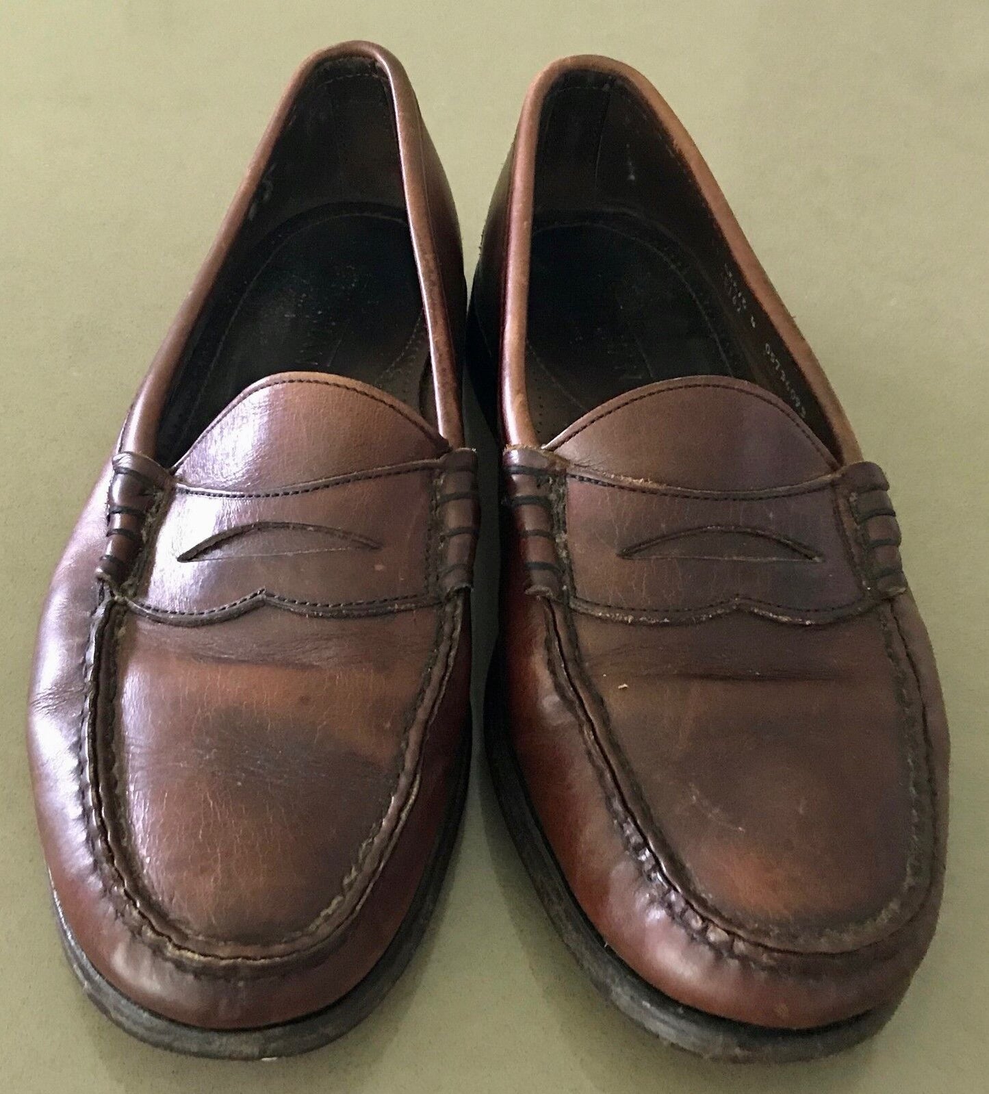 Mens BOSTONIAN SHOES Shoes Tan Leather Loafer Style Size 11