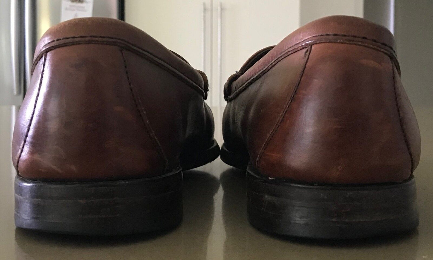 Mens BOSTONIAN SHOES Shoes Tan Leather Loafer Style Size 11