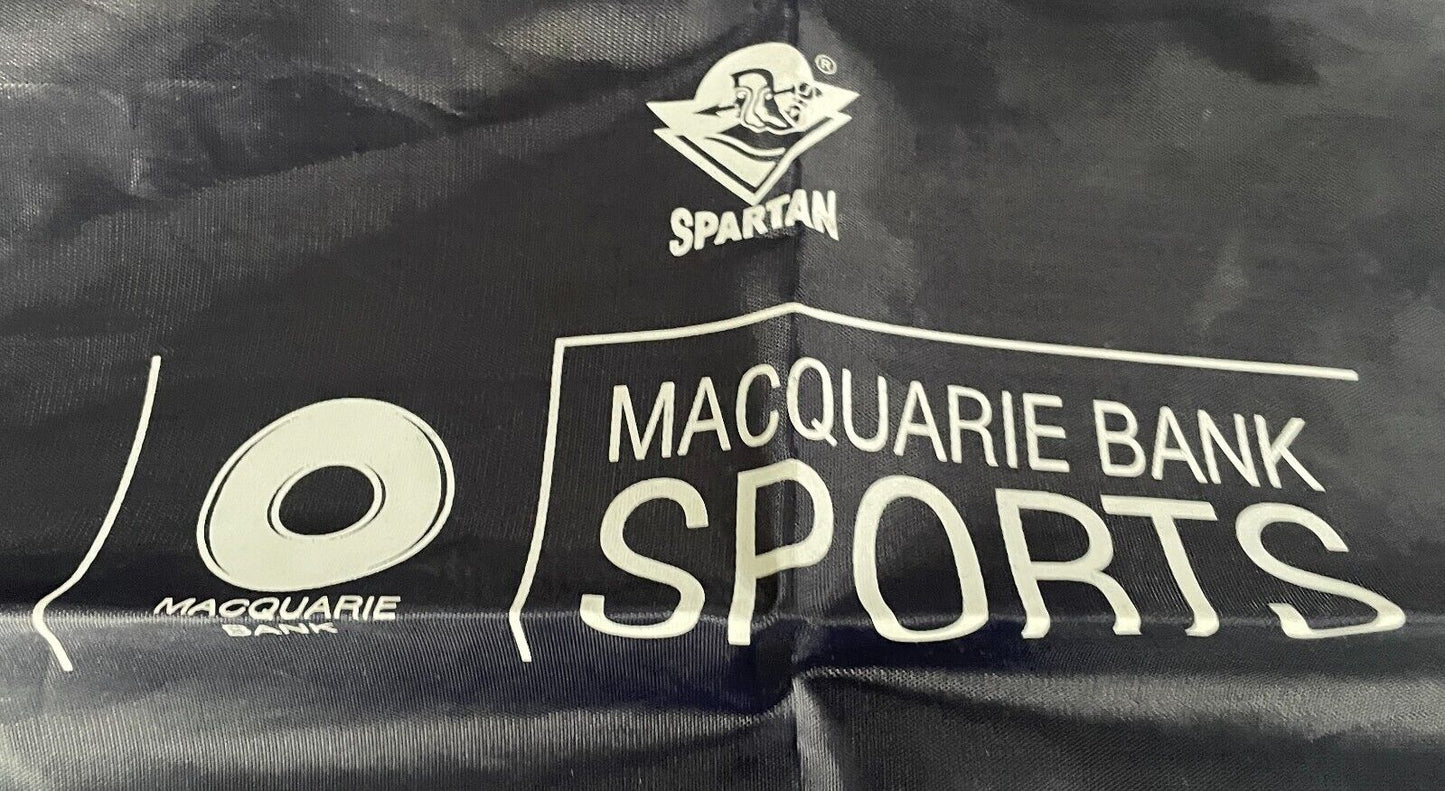 MACQUARIE BANK SPORTS SPARTAN Navy Blue Drawstring Backpack For Shoes Travel New