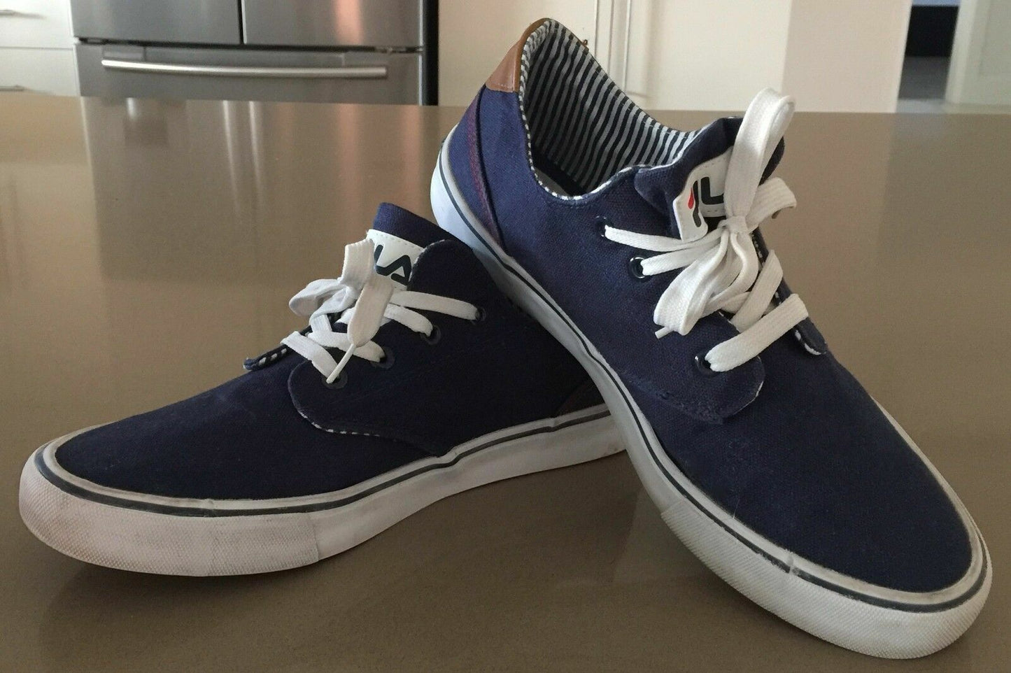 FILA "Farli Walk Plus 4" Casual Shoes Navy & White Mens UK 8 US 9 EU42 Sport New