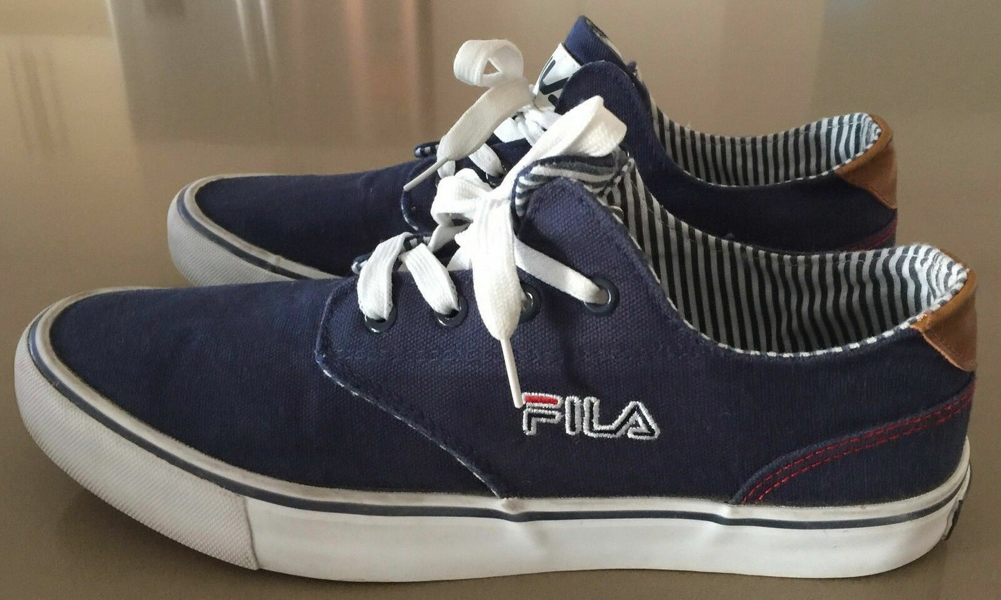 FILA "Farli Walk Plus 4" Casual Shoes Navy & White Mens UK 8 US 9 EU42 Sport New