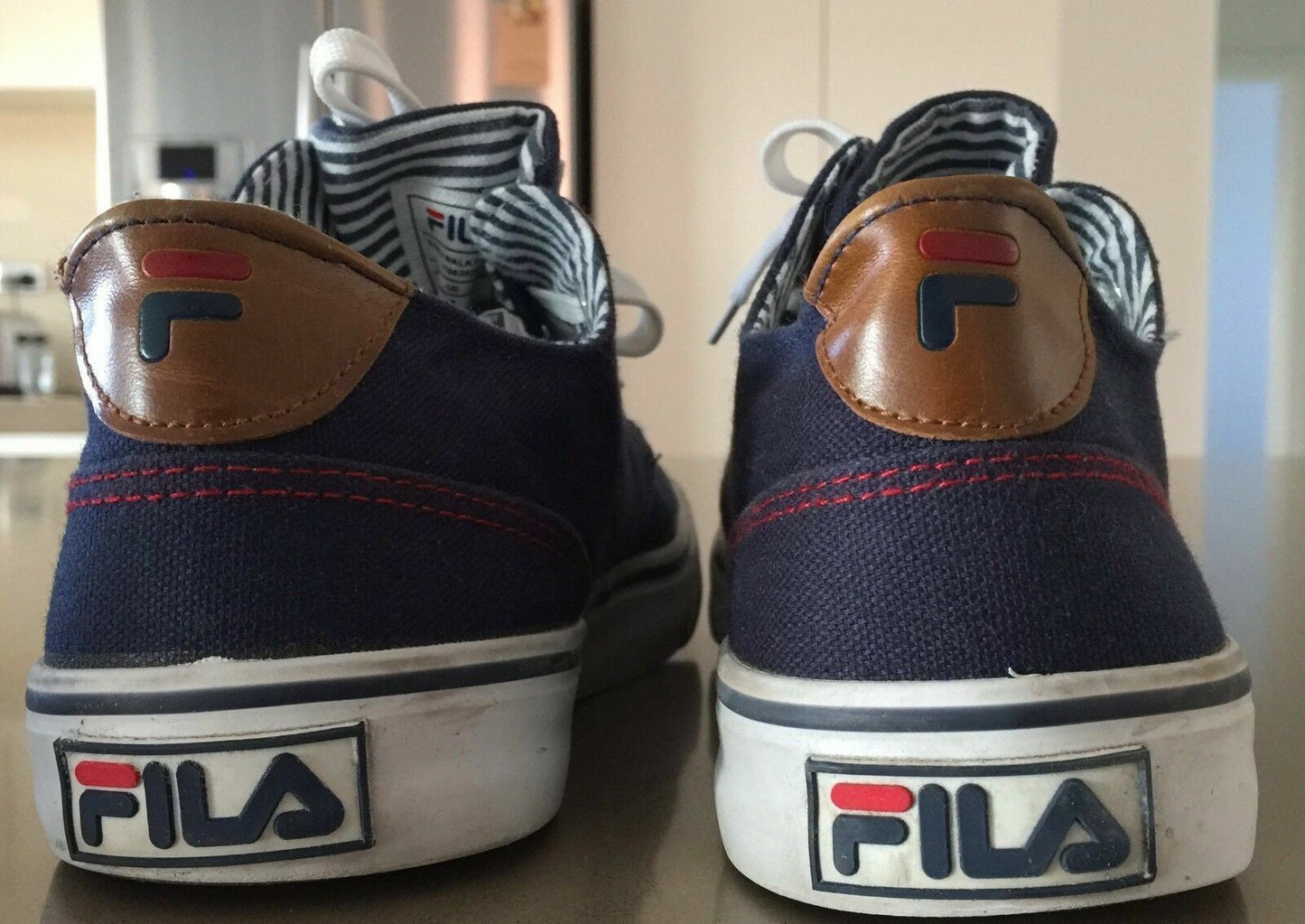 FILA "Farli Walk Plus 4" Casual Shoes Navy & White Mens UK 8 US 9 EU42 Sport New
