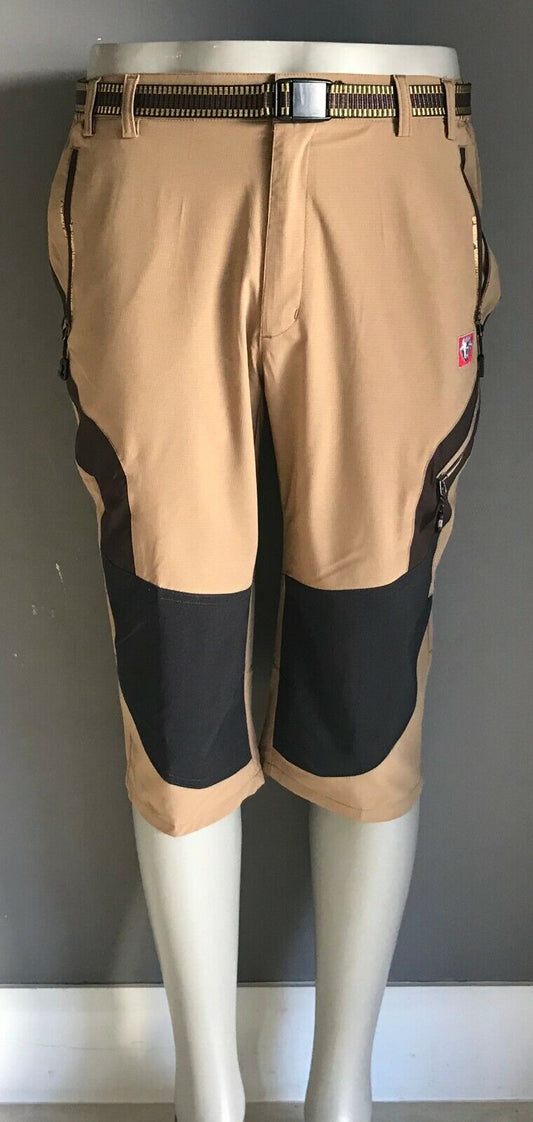 Mens BLACK YAK Pants Khaki & Brown Extreme Peak Quick Dry Hiking Capri Size 36
