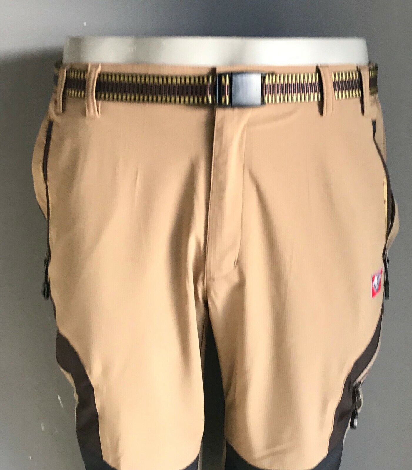 Mens BLACK YAK Pants Khaki & Brown Extreme Peak Quick Dry Hiking Capri Size 36