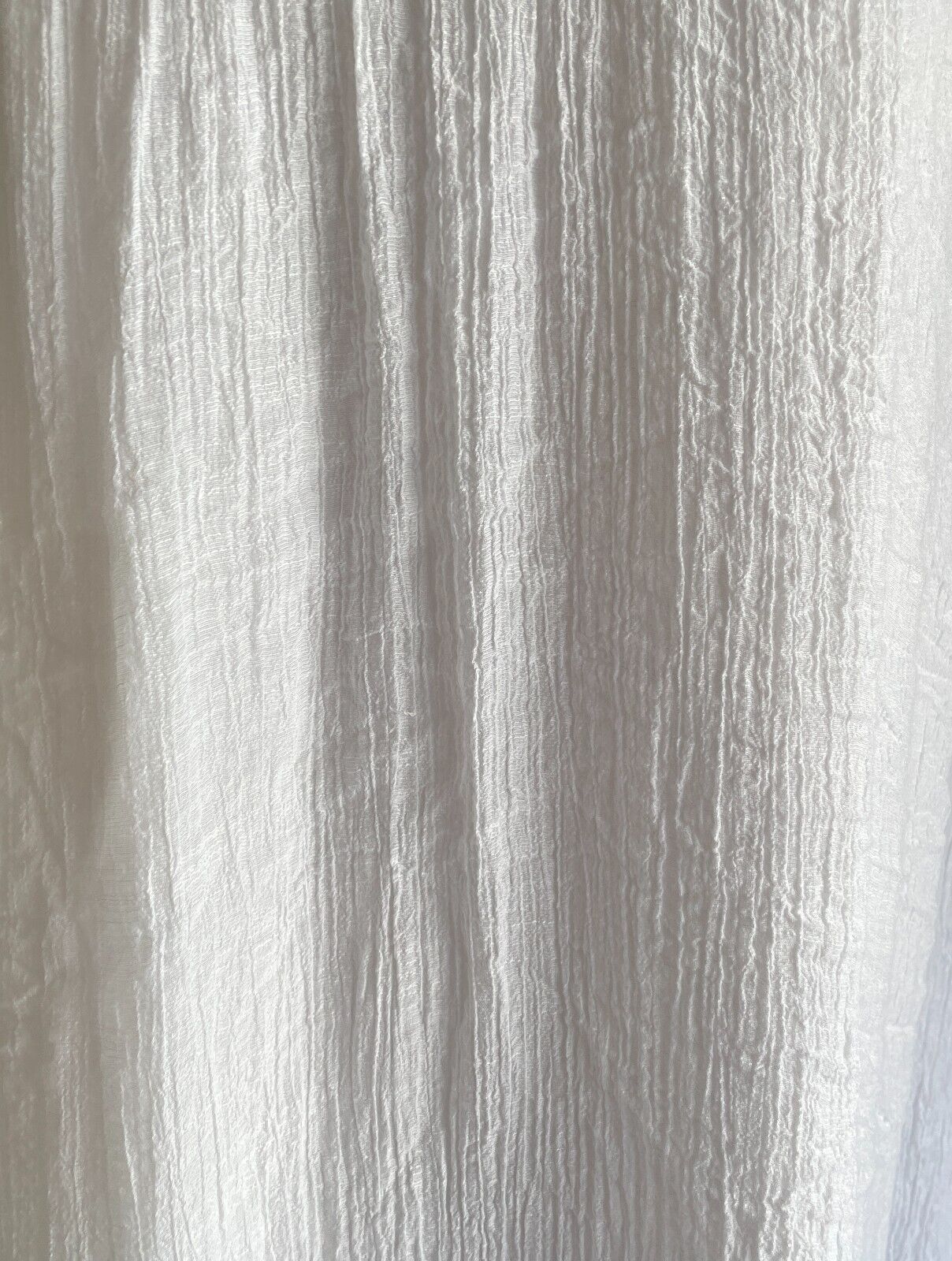 BEAUT'E FASHION Dip Hem Dress White Sleeveless Wrinkle Look A-Line Midi Size XL