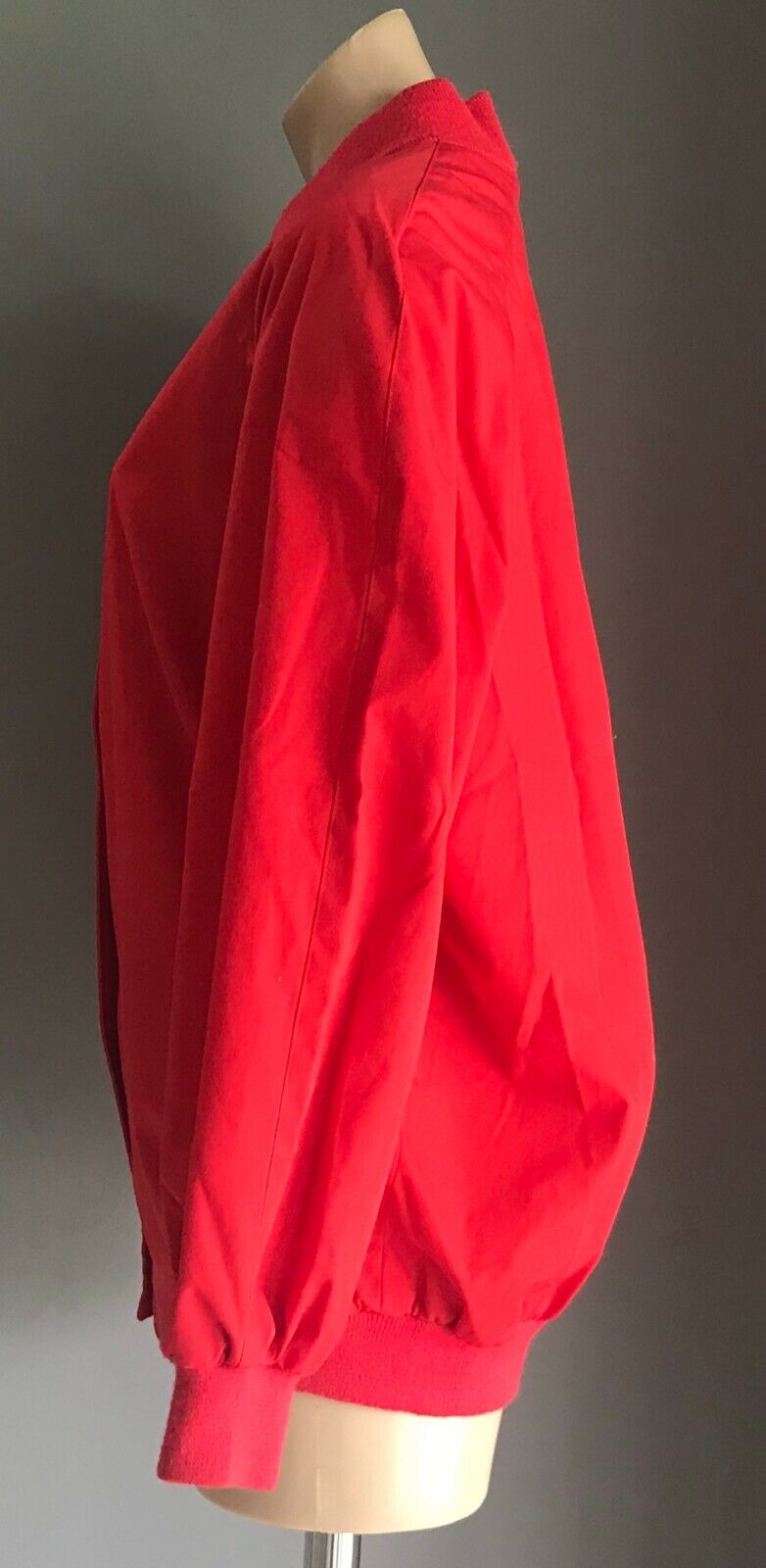 REGINE Jacket Red Soft Shell Baseball Style Windcheater Ladies Size S 10 Vintage