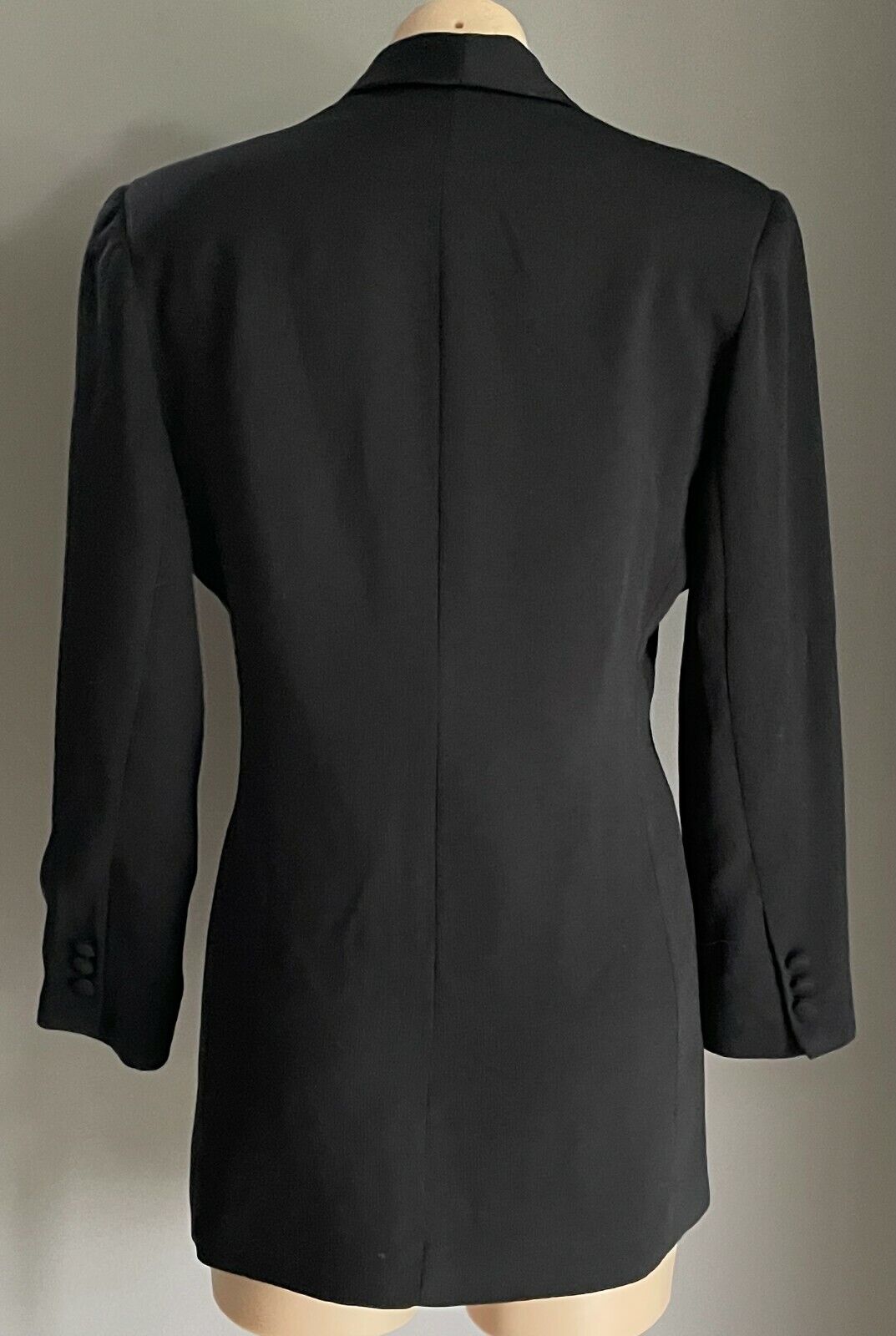 GIORGIO CHIARI Jacket Long Sleeve  Black Double Breasted Ladies Size 8 10