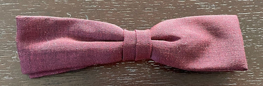 WILSON Vintage Bow Tie Maroon Thin Pre-Tied Clip On Bow Tie - Formal Events