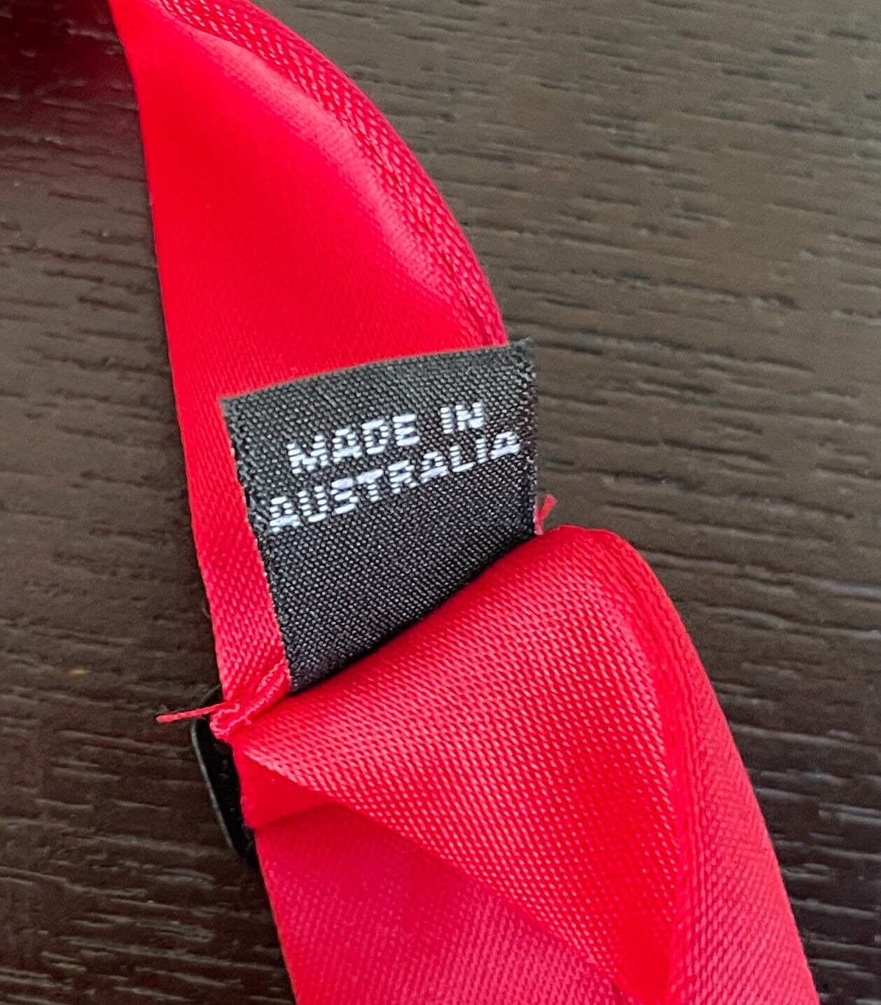 Red Bow Tie Pre-Tied Adjustable Polyester Fabric - Formal Events