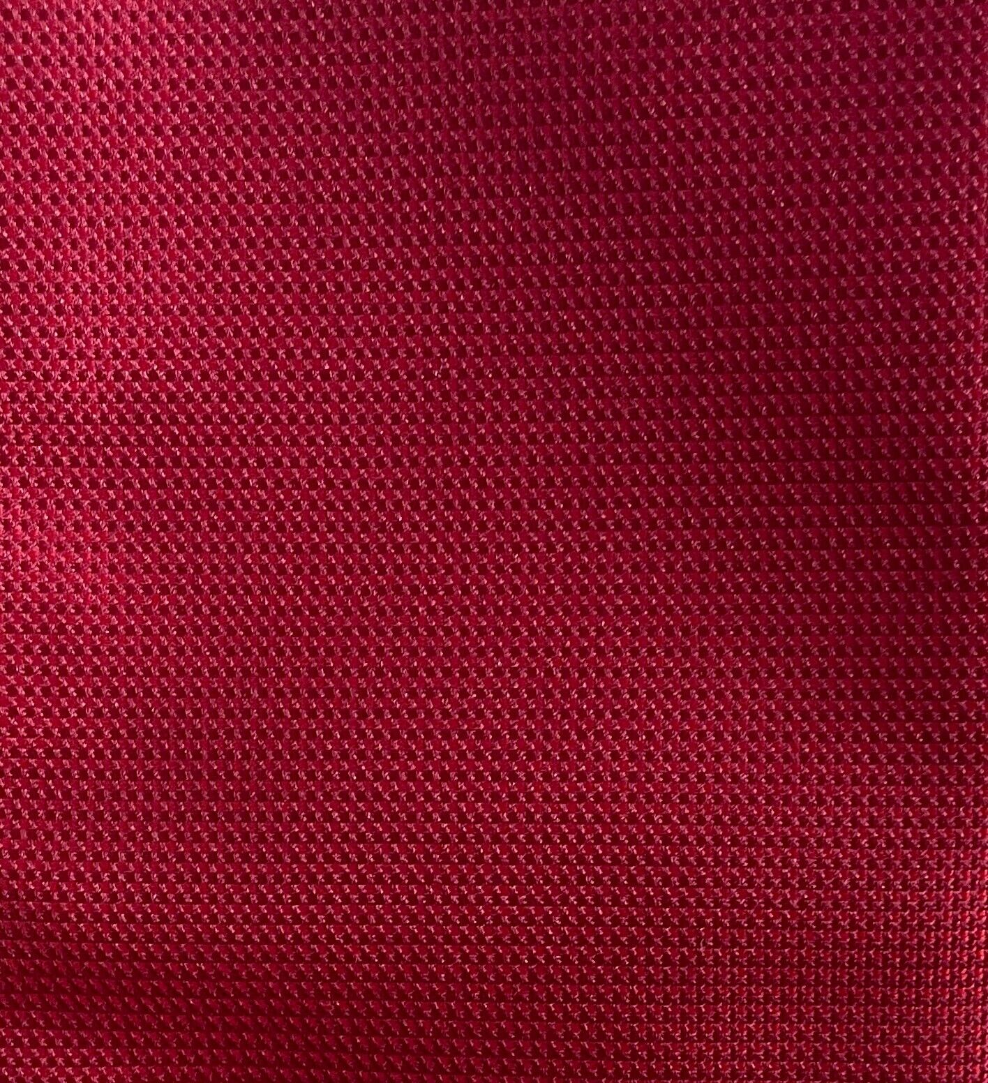 Vintage Mens Pre-Tied Necktie Cravat Red Jacquard Puff Adjustable Clasp Closure