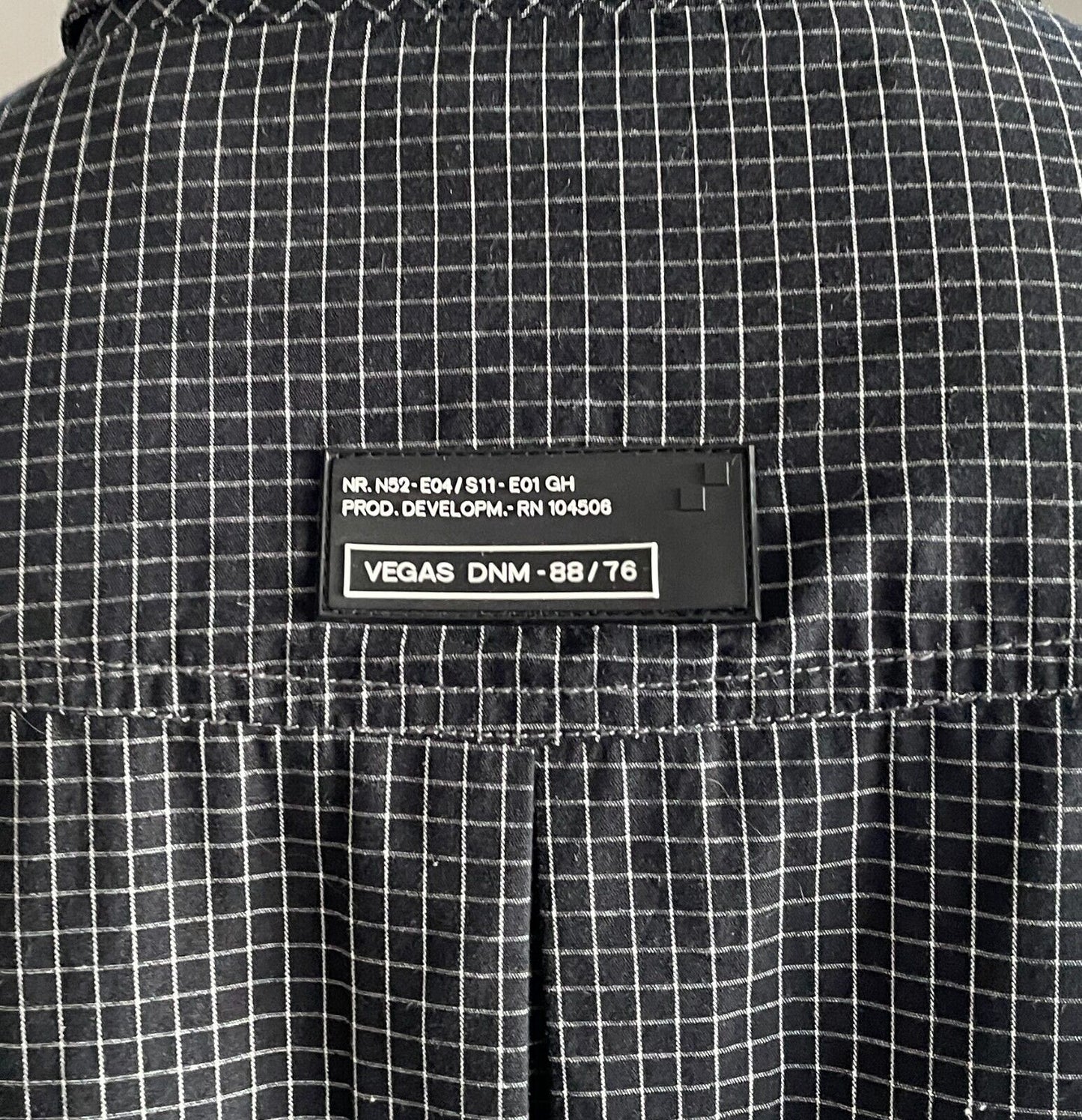 Mens VEGAS JEANS Short Sleeve Shirt Black & White Check Cotton Size XXXL NEW