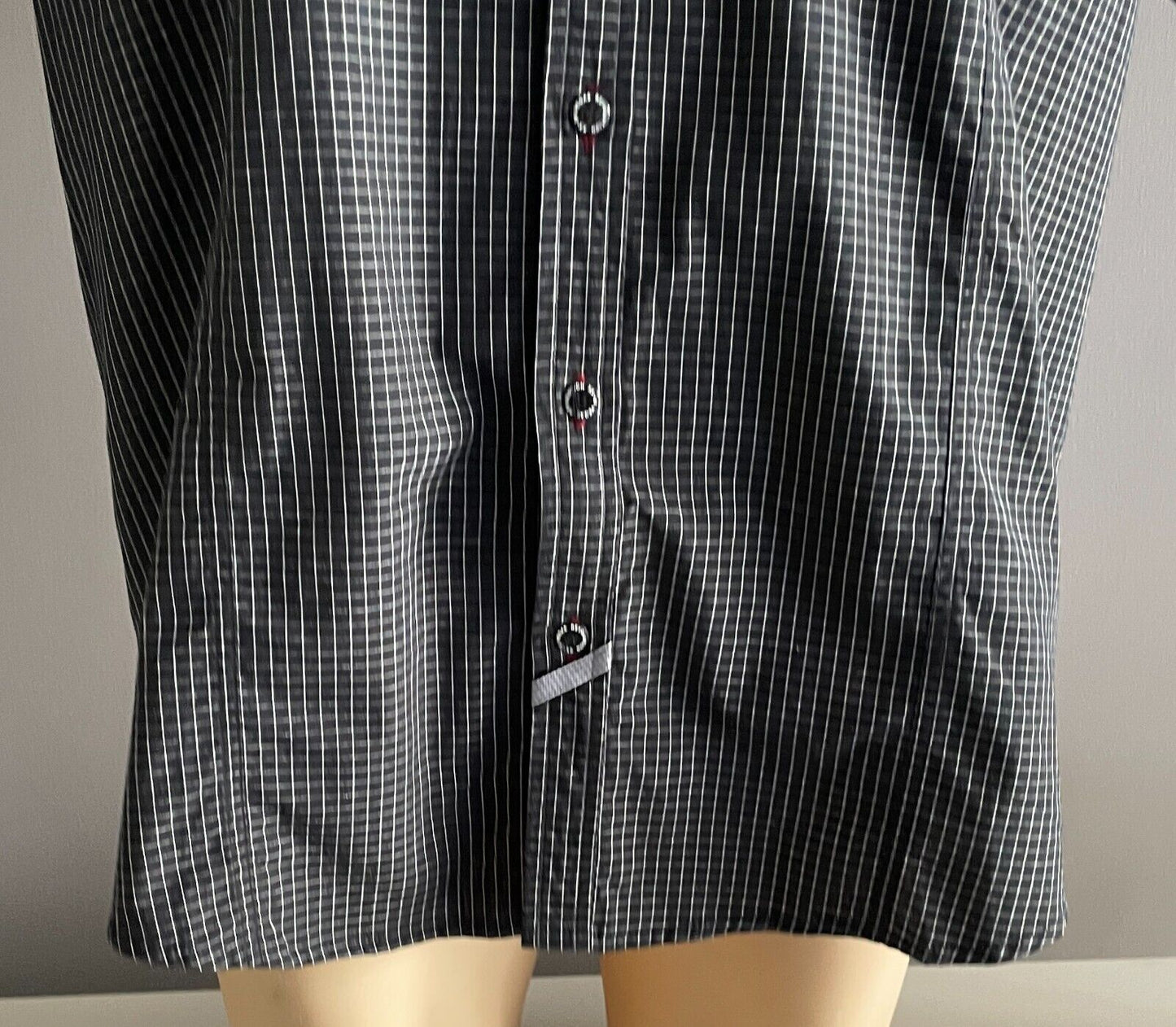 Mens VEGAS JEANS Short Sleeve Shirt Black & White Check Cotton Size XXXL NEW