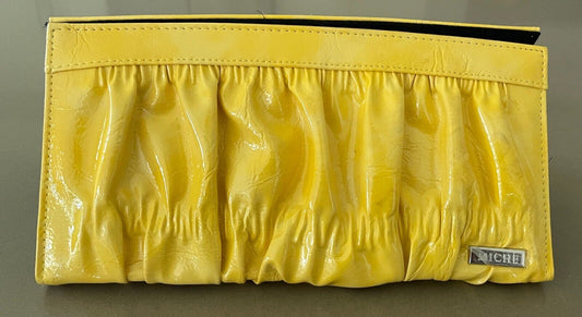 MICHE Patent Yellow  Magnetic Shell Handbag Cover - SHELL ONLY Clutch Bag NEW