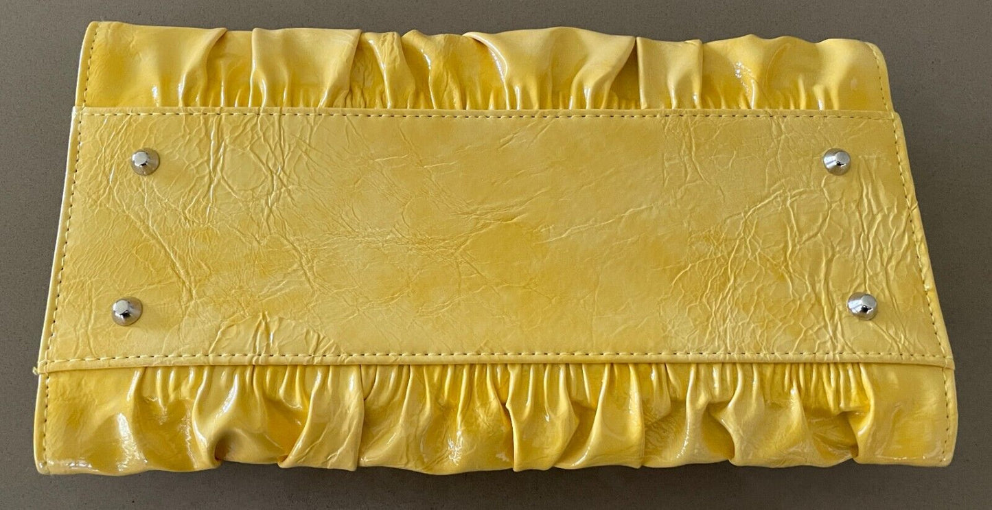 MICHE Patent Yellow  Magnetic Shell Handbag Cover - SHELL ONLY Clutch Bag NEW