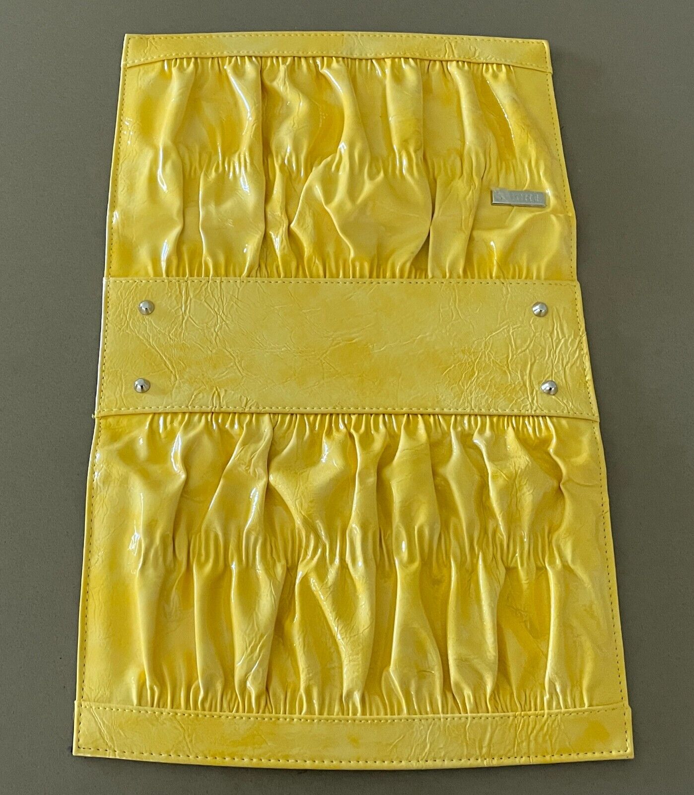 MICHE Patent Yellow  Magnetic Shell Handbag Cover - SHELL ONLY Clutch Bag NEW